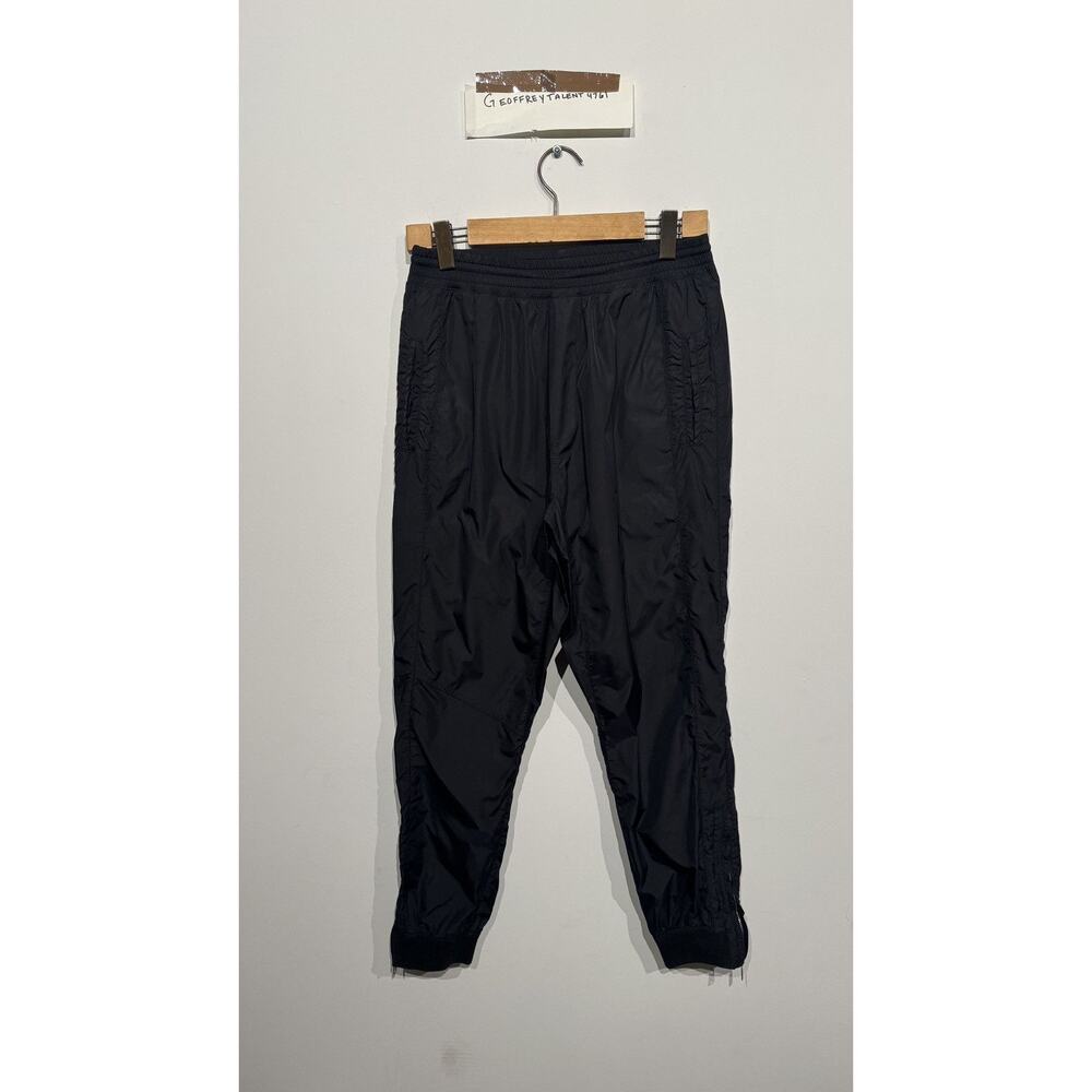 Filling Pieces Black Ruched Nylon Track Pants - Size L